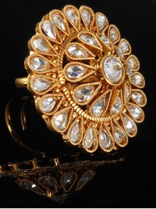 Designer Polki Finger Ring